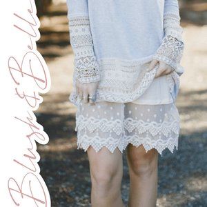 SCARLETT Ivory Lace Slip Dress & Tunic Extender